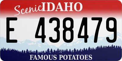 ID license plate E438479