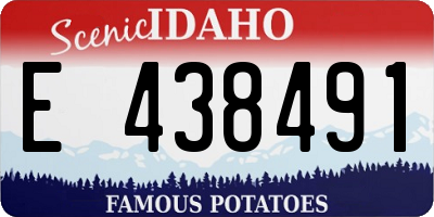 ID license plate E438491