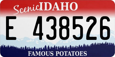 ID license plate E438526