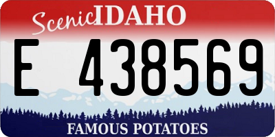 ID license plate E438569