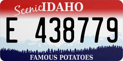 ID license plate E438779