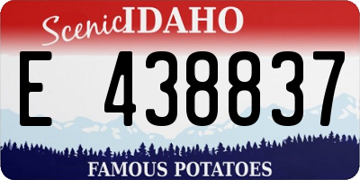 ID license plate E438837