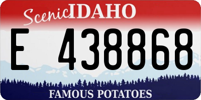 ID license plate E438868