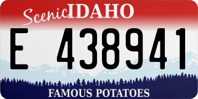 ID license plate E438941