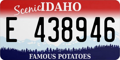 ID license plate E438946