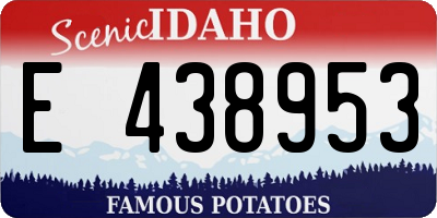ID license plate E438953