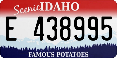 ID license plate E438995