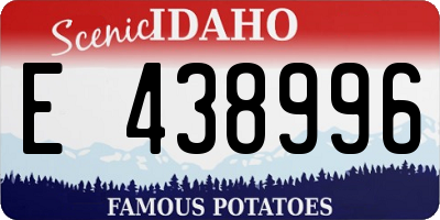 ID license plate E438996