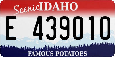 ID license plate E439010