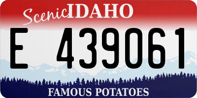 ID license plate E439061