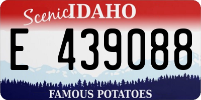 ID license plate E439088