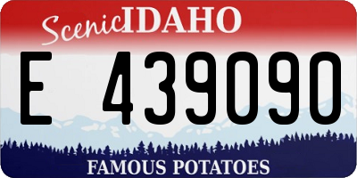 ID license plate E439090