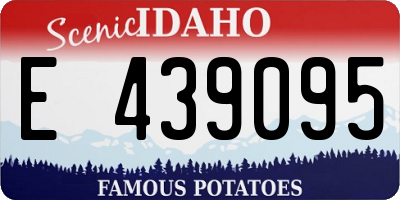 ID license plate E439095