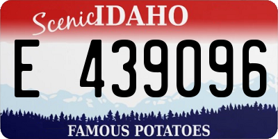 ID license plate E439096
