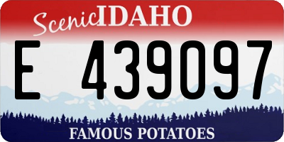 ID license plate E439097