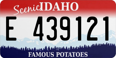 ID license plate E439121