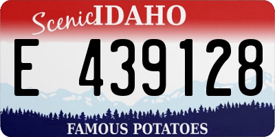 ID license plate E439128
