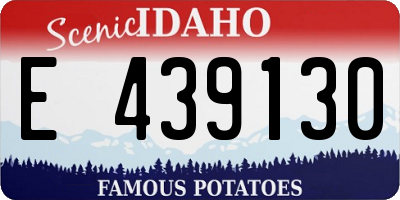 ID license plate E439130