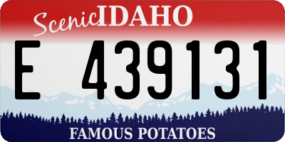 ID license plate E439131
