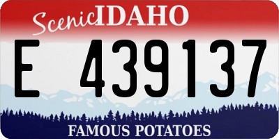ID license plate E439137