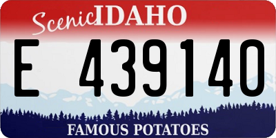 ID license plate E439140