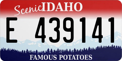 ID license plate E439141