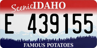 ID license plate E439155