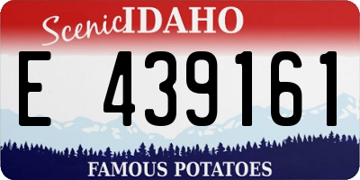 ID license plate E439161