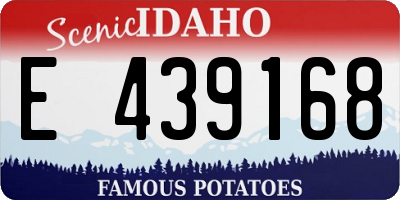 ID license plate E439168