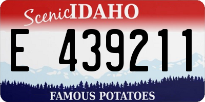 ID license plate E439211
