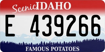 ID license plate E439266
