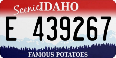 ID license plate E439267