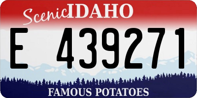 ID license plate E439271