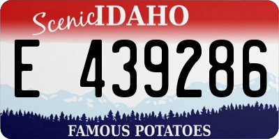 ID license plate E439286