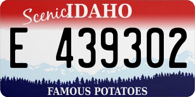 ID license plate E439302
