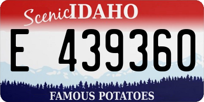 ID license plate E439360