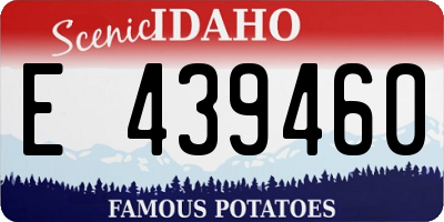 ID license plate E439460
