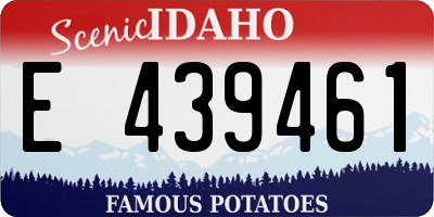 ID license plate E439461
