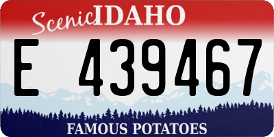 ID license plate E439467