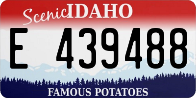 ID license plate E439488