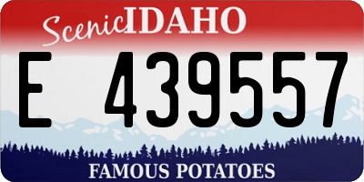 ID license plate E439557