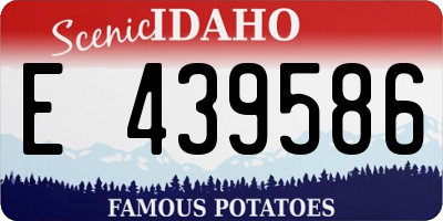 ID license plate E439586