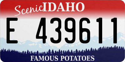 ID license plate E439611