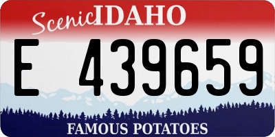 ID license plate E439659