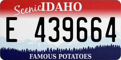 ID license plate E439664