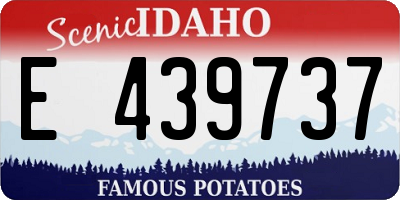 ID license plate E439737