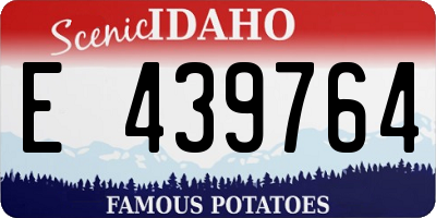 ID license plate E439764
