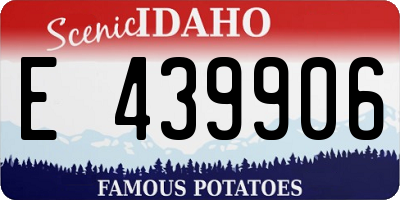 ID license plate E439906