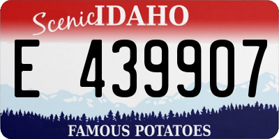 ID license plate E439907