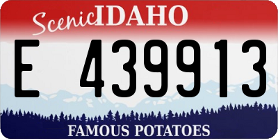 ID license plate E439913